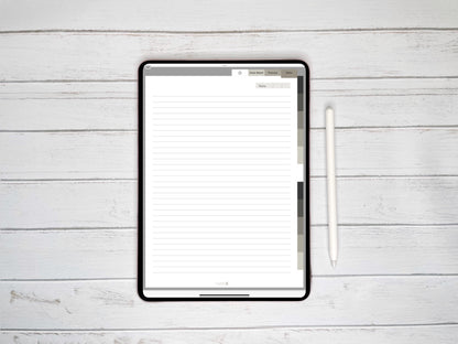 Planner Digital Anual | Vertical | Minimalist