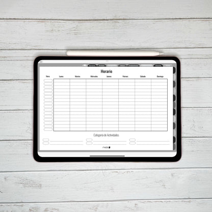 Planner Digital Anual | Docente | Black