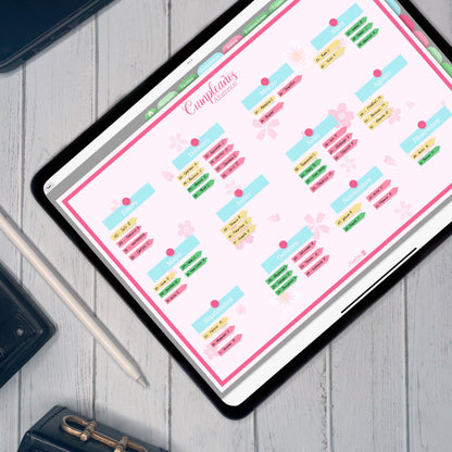 Planner Digital Anual | Docente | Rosa