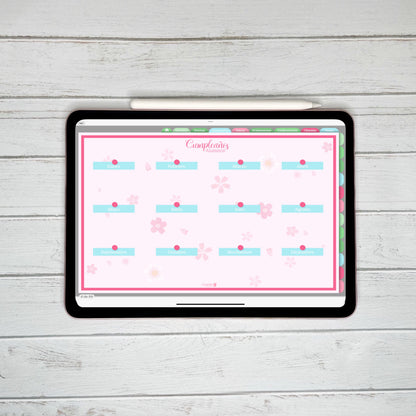 Planner Digital Anual | Docente | Rosa