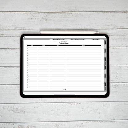 Planner Digital Anual | Docente | Black