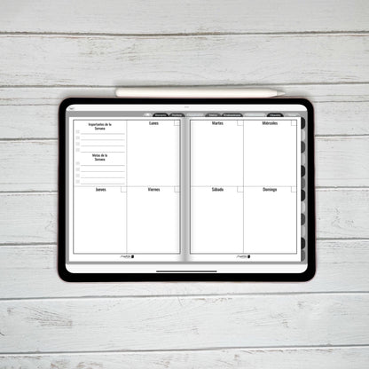 Planner Digital Anual | Docente | Black