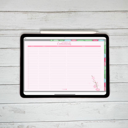 Planner Digital Anual | Docente | Rosa