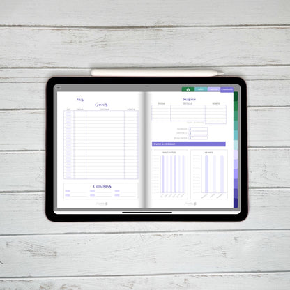 Planner Digital Anual | Semana con horas | Pasito a Pasito