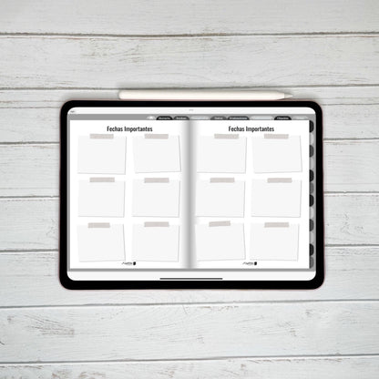 Planner Digital Anual | Docente | Black