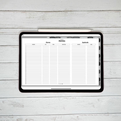 Planner Digital Anual | Docente | Black