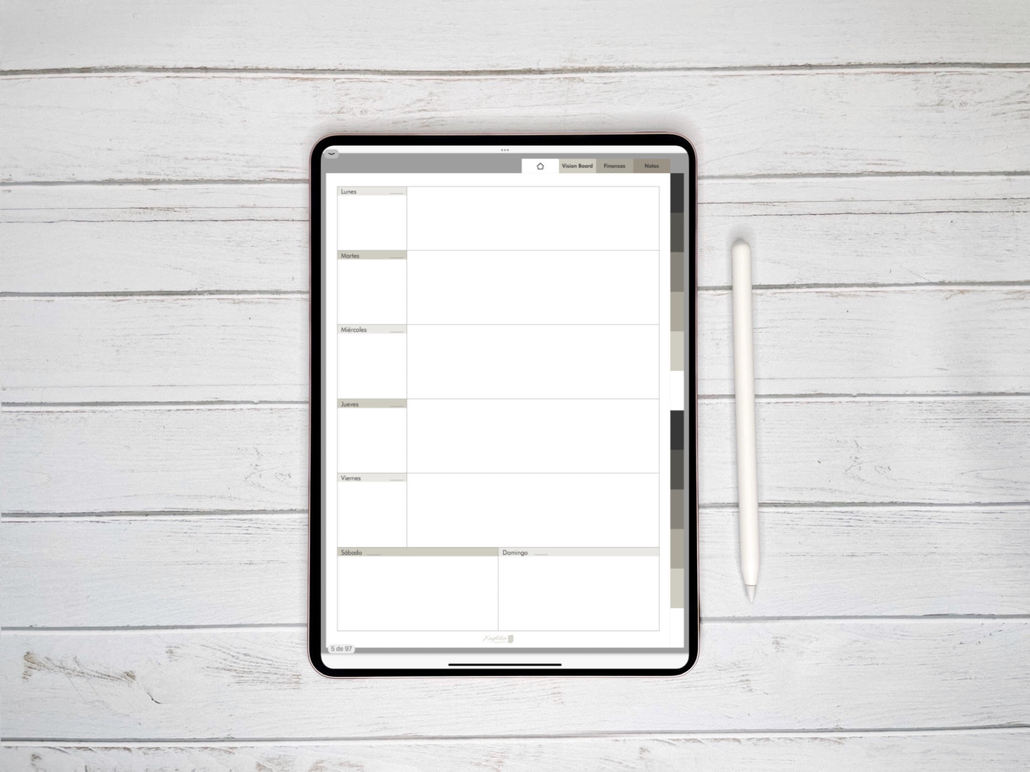 Planner Digital Anual | Vertical | Minimalist