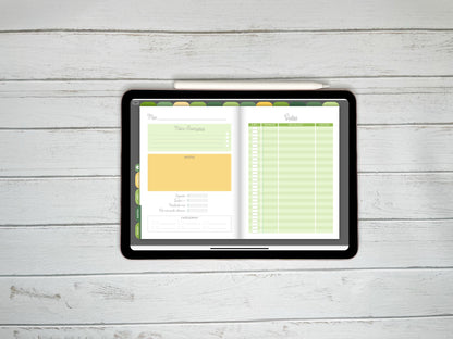 Planner Digital Anual | Monsteras