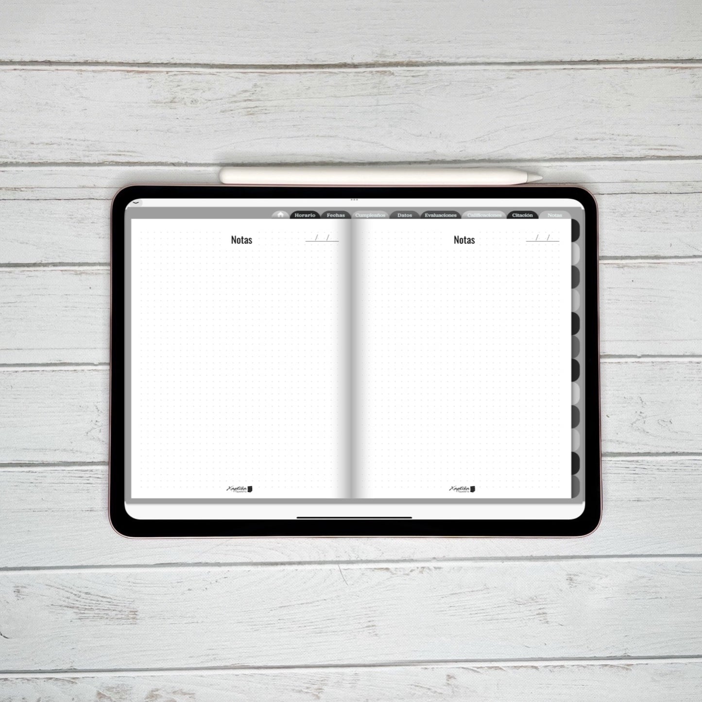 Planner Digital Anual | Docente | Black