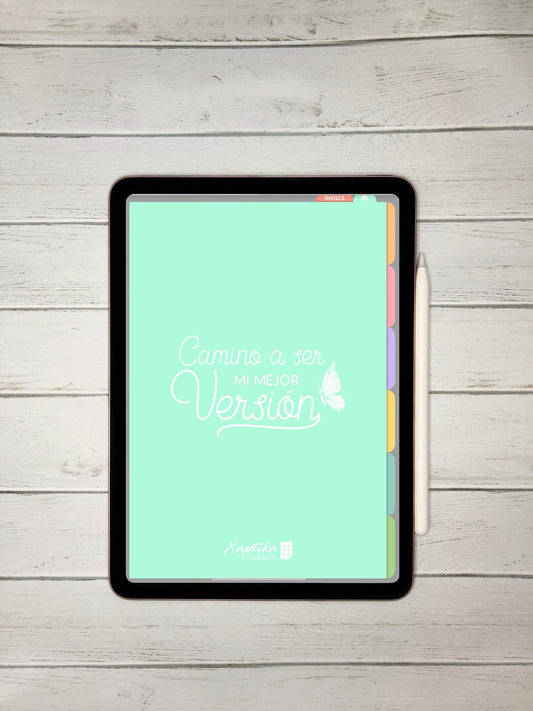 Cuaderno Digital | Mi mejor versión | Verde Agua